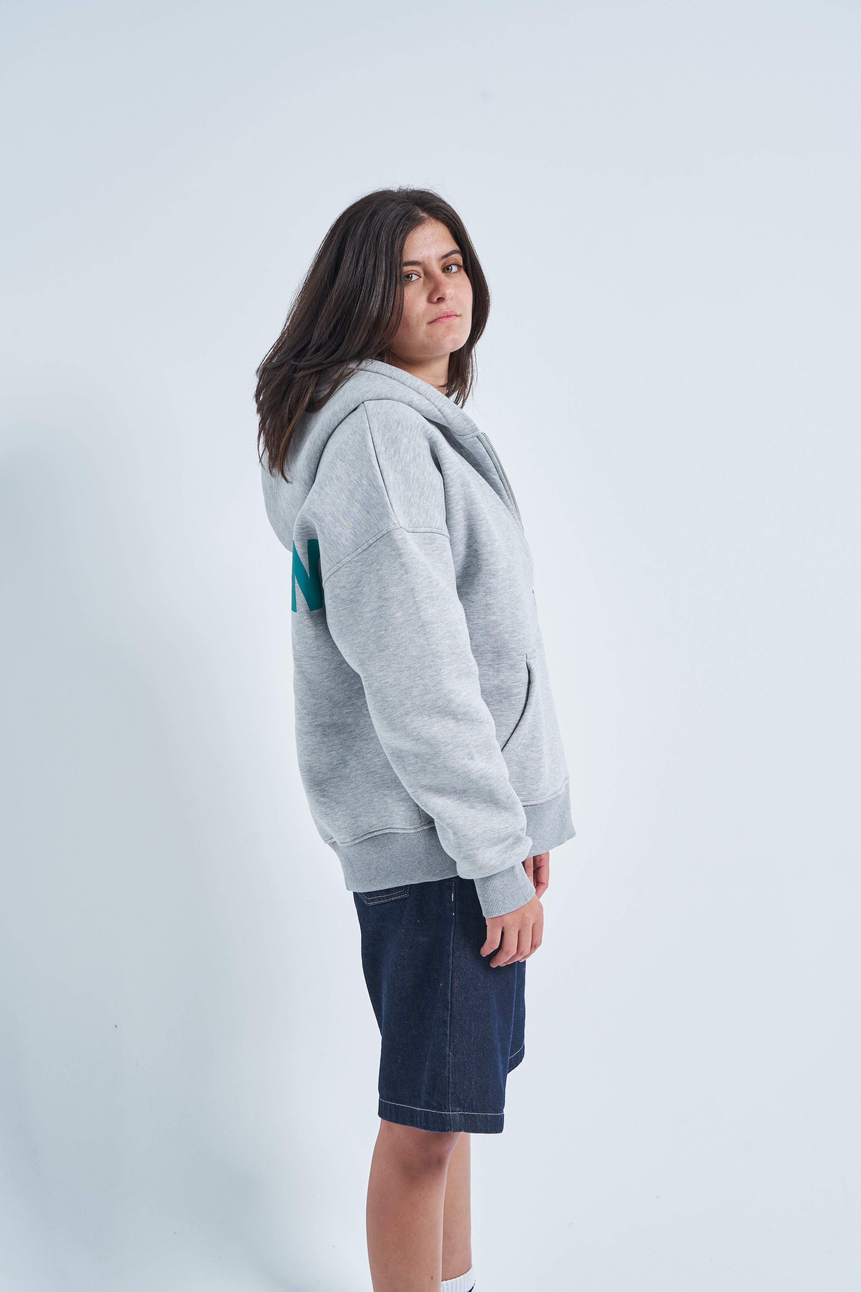 illusion jacket in grey