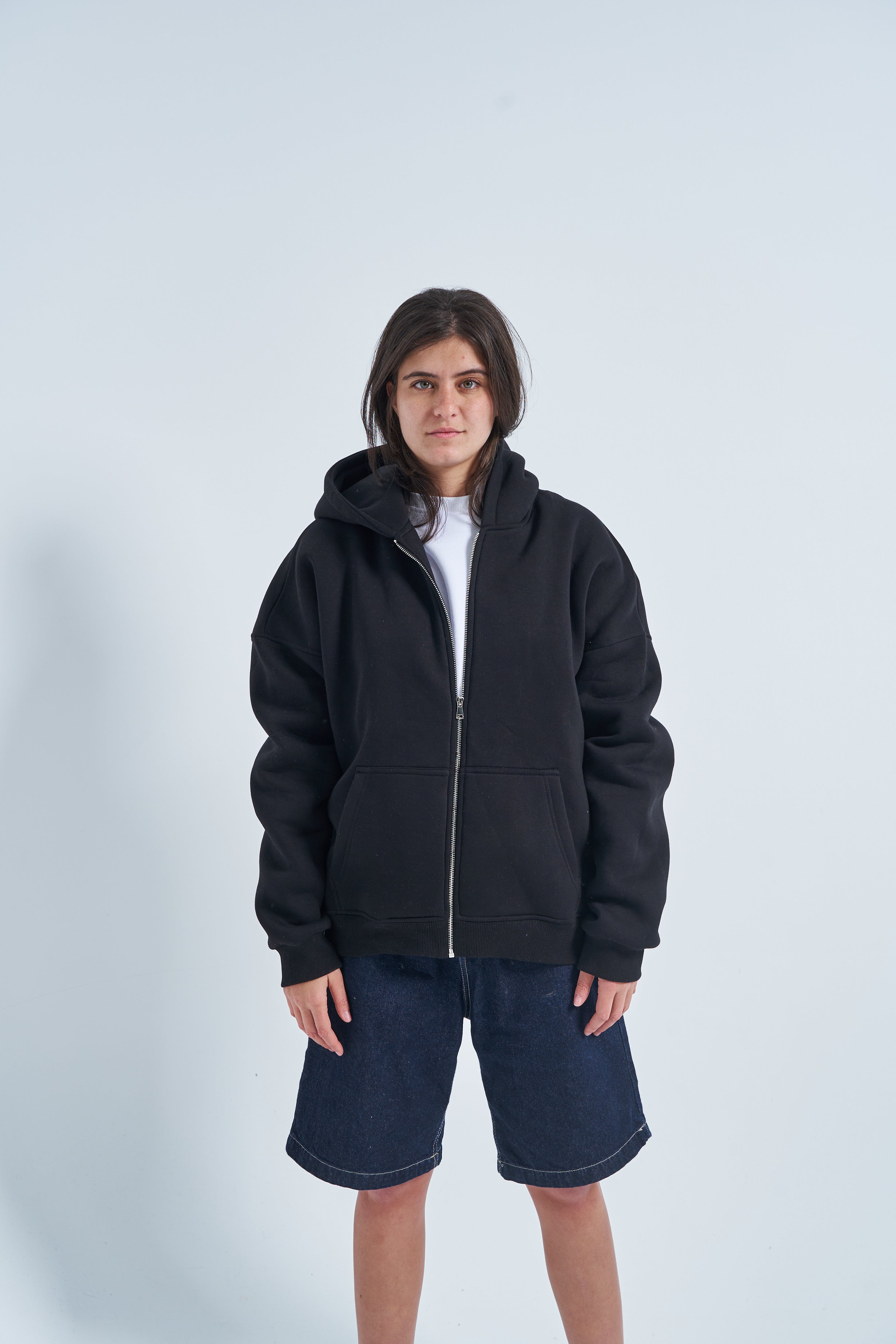 illusion jacket in black