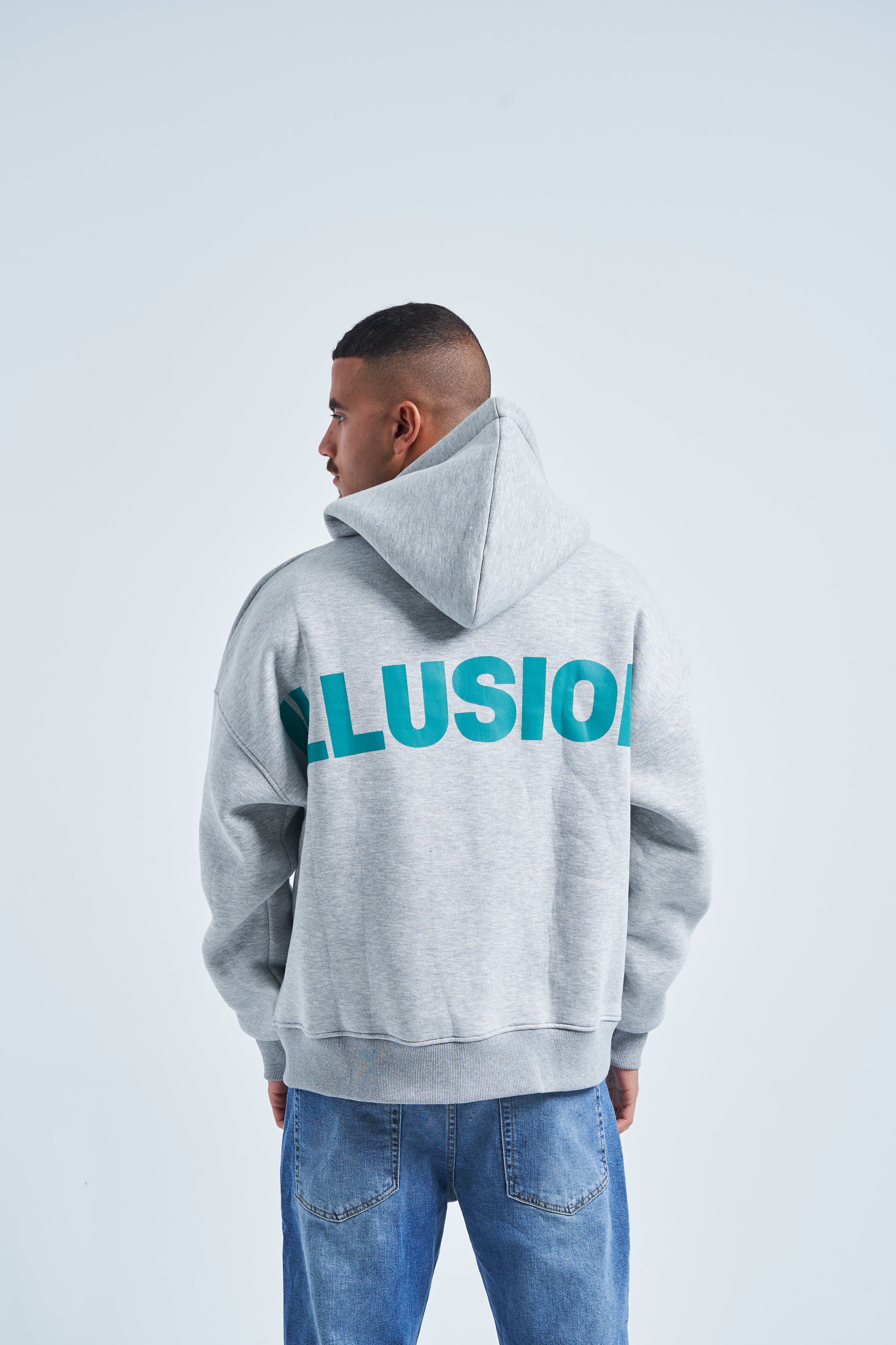illusion jacket in grey