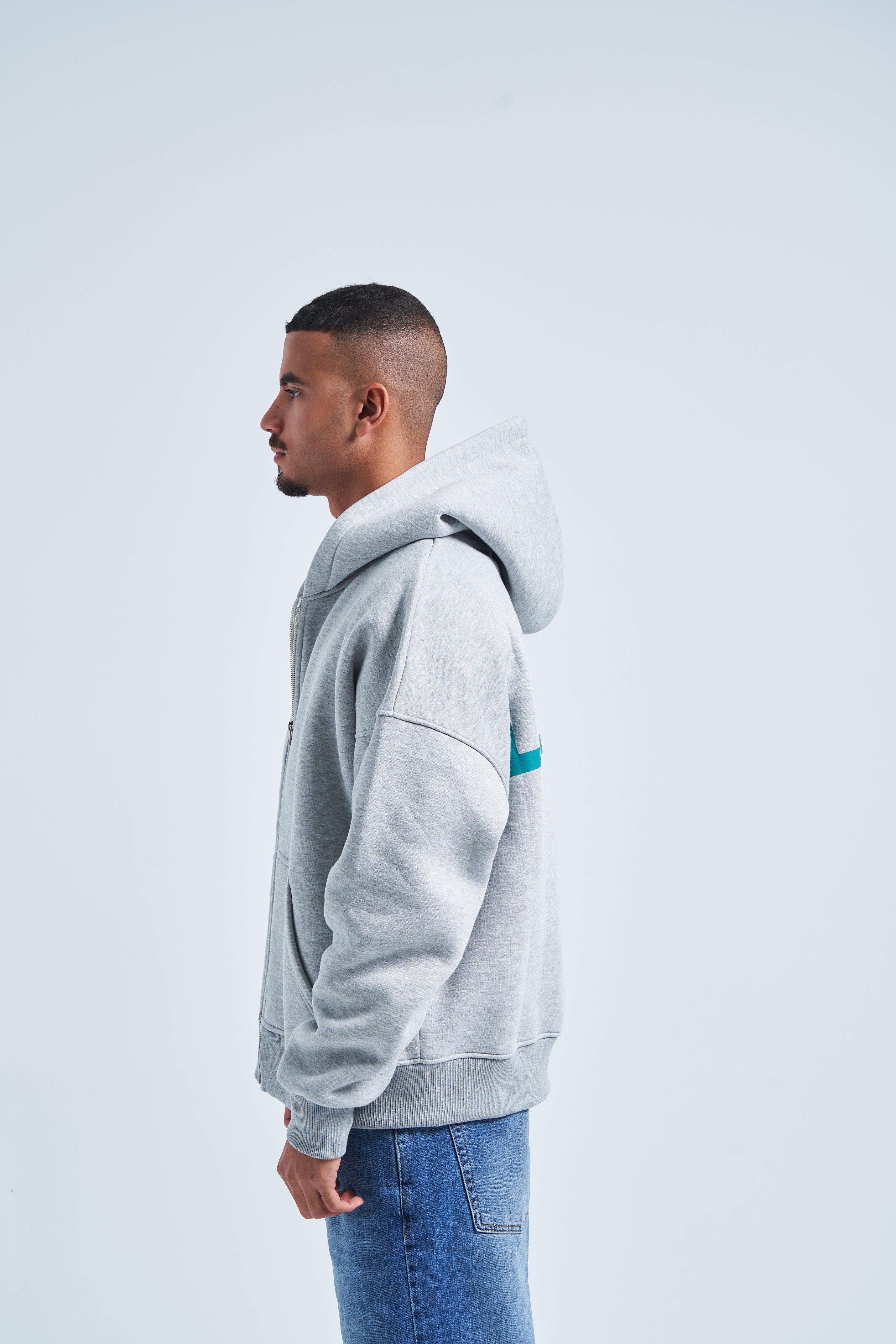 illusion jacket in grey