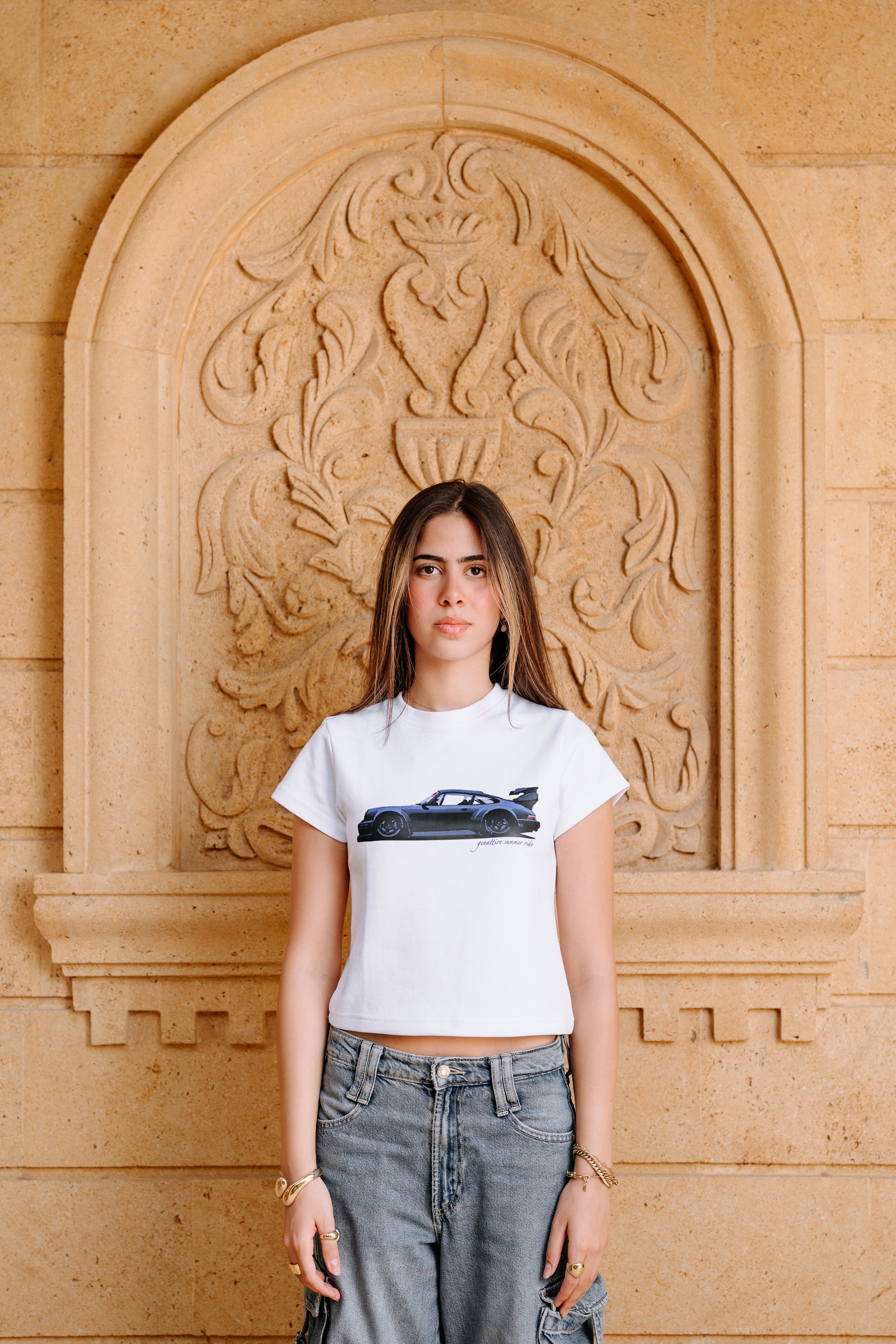 White Baby Tee